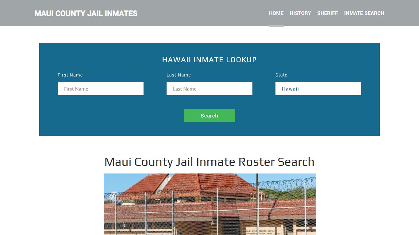 Maui County Jail Inmate Roster Lookup, Wailuku, HI